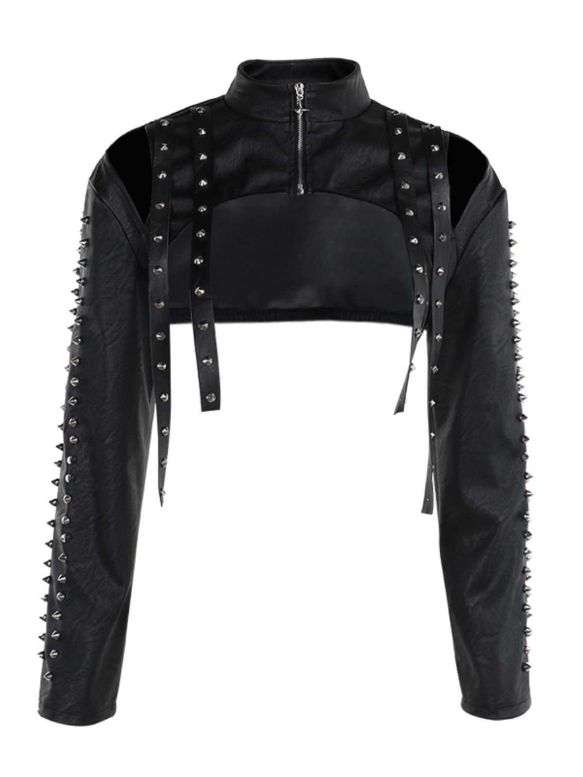 Punk Leather Blouse