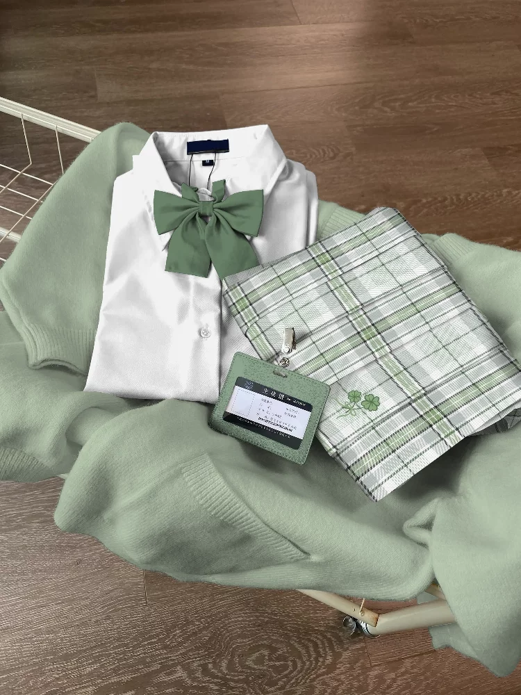 Ochaya Green JK Plaid Skirt