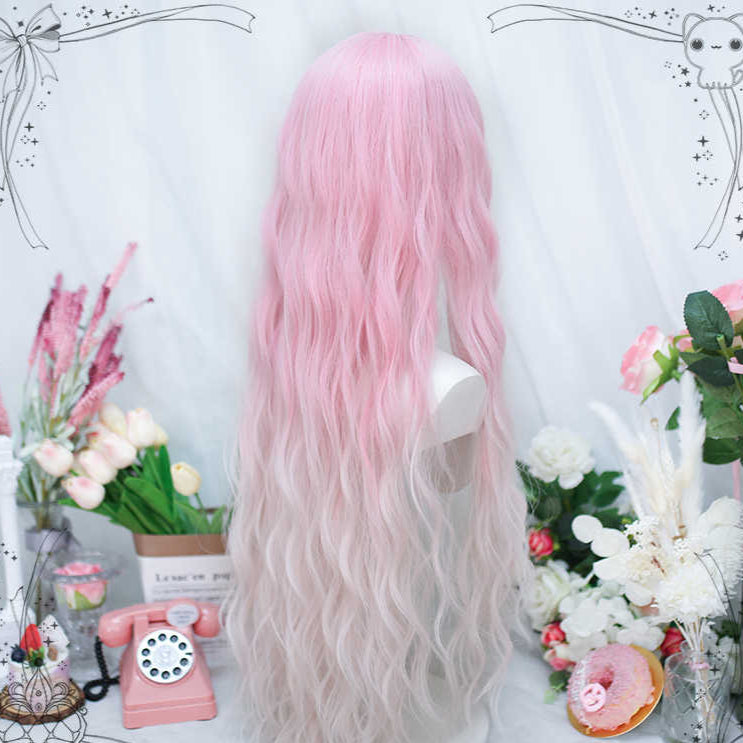 Peach Sweet Wine Lolita Long Wig
