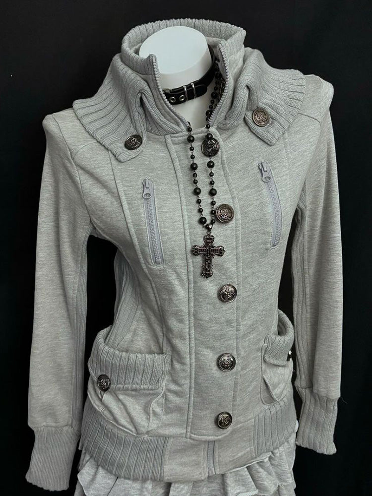 vintage retro gray jacket