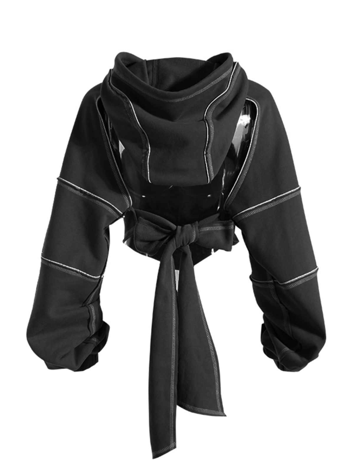 Acubi Street Hollow Stacking Hooded Sweatshirt