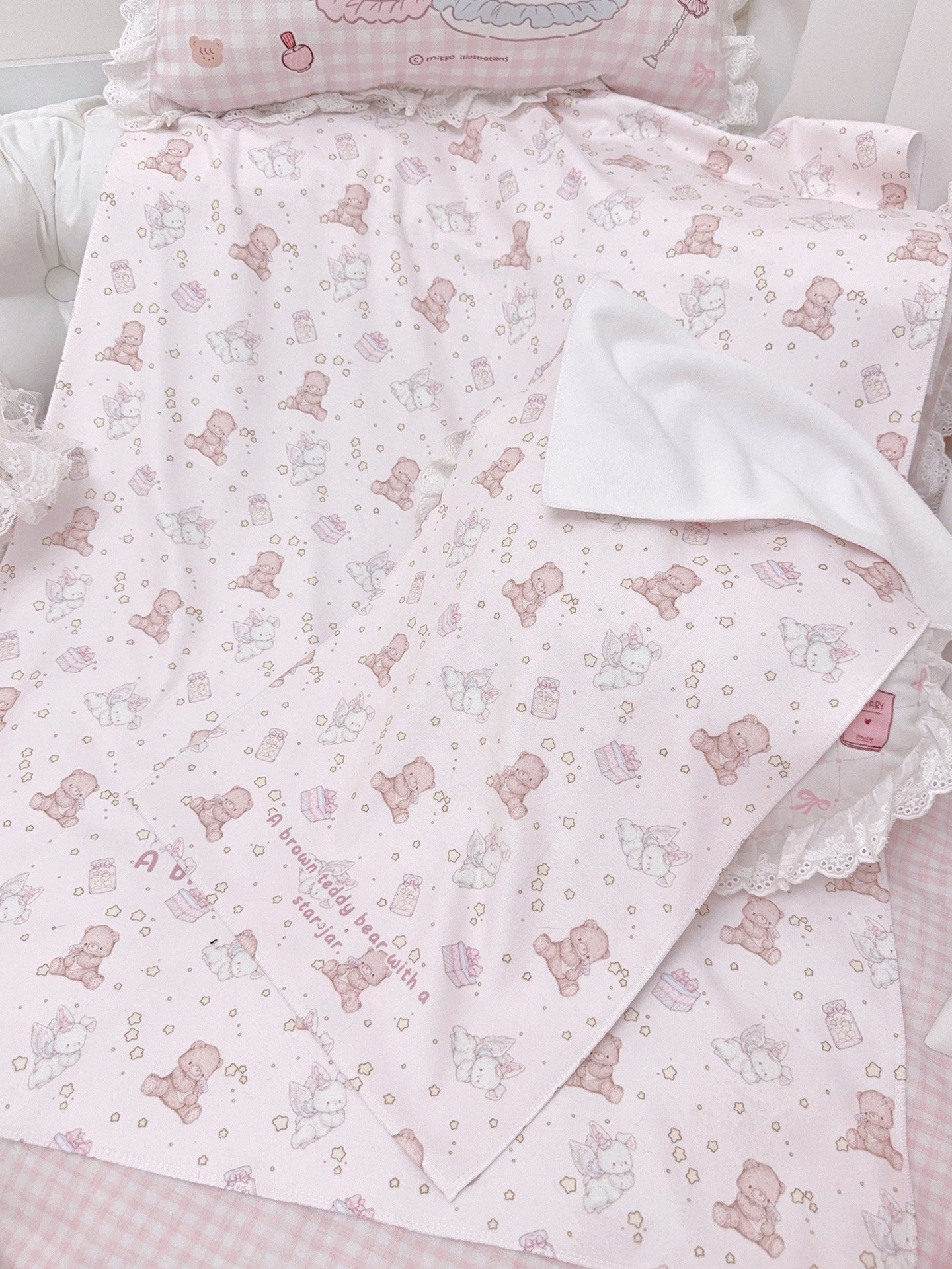 kawaii stars bears towel