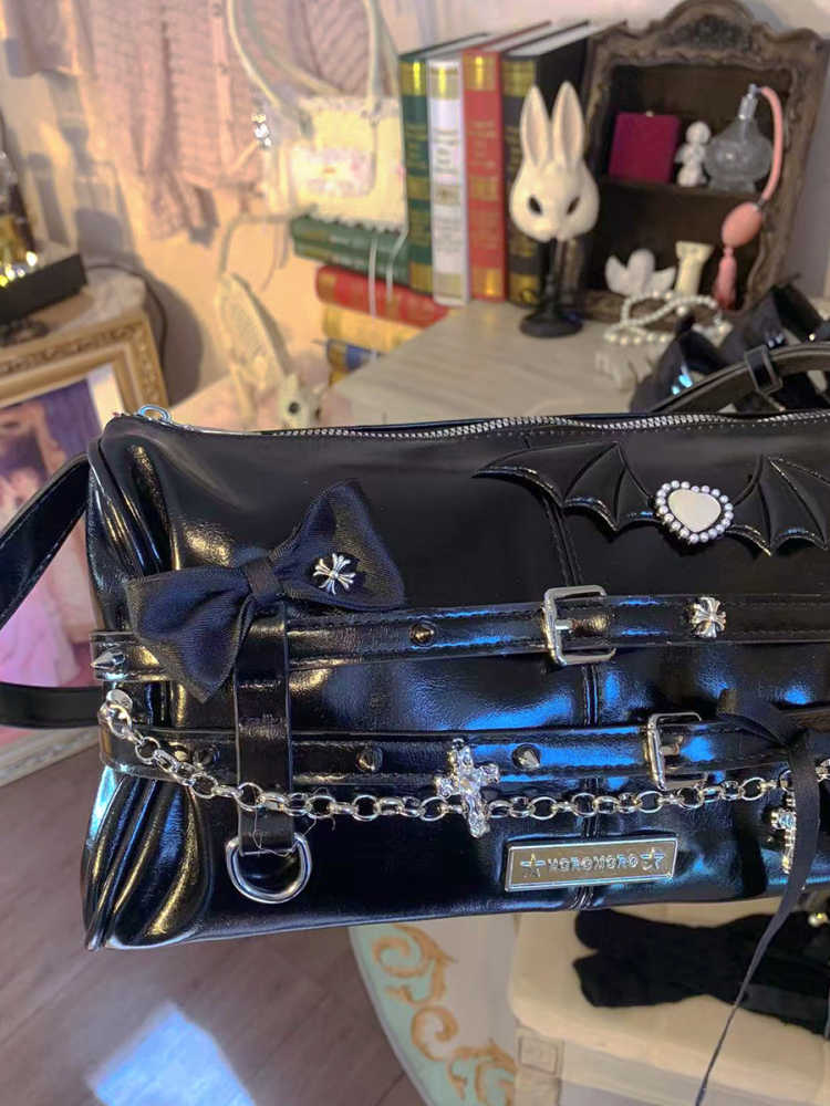 Vintage Double-strap Crossbody Bag