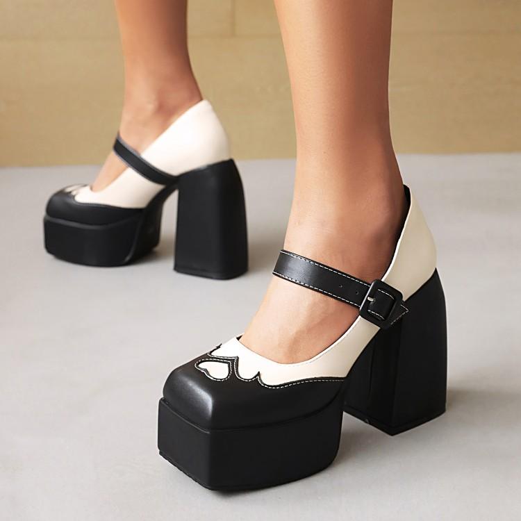 Preppy Thick-soled Platform Mary Jane