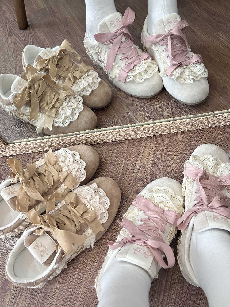 Lace Cake Ballet Sneakers