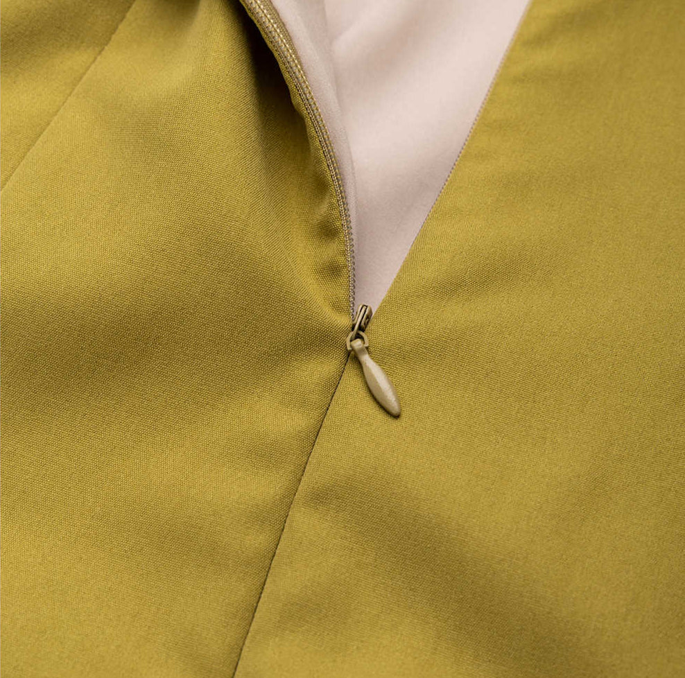 Retro Splicing Suspender Dress