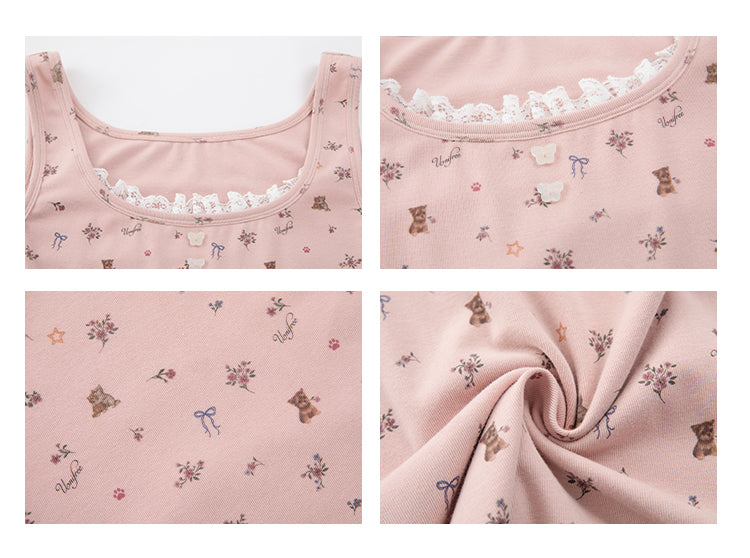 Pink Bows Suspender Dress