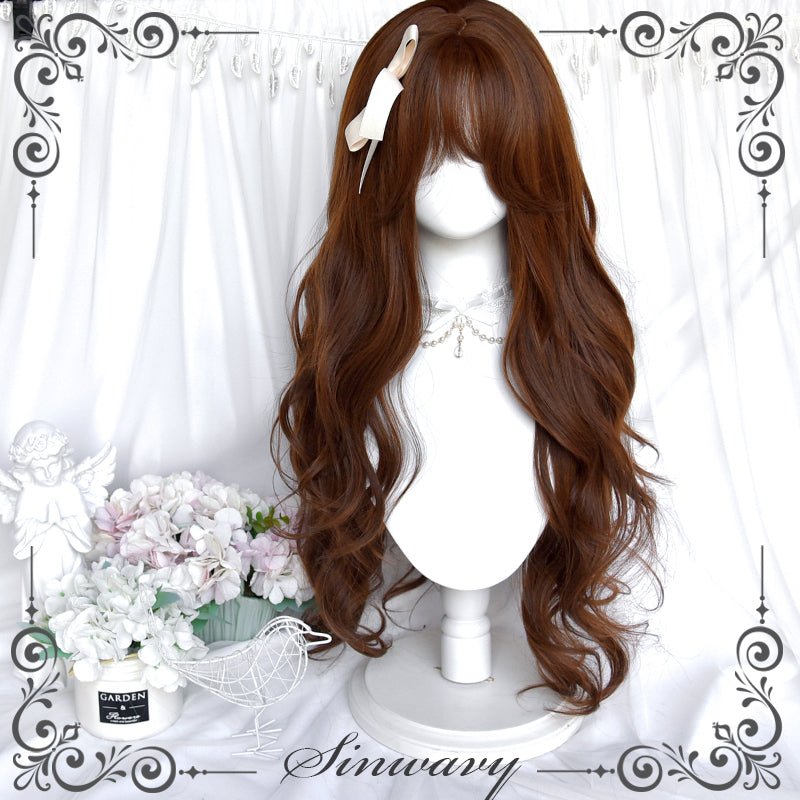 Chestnut Brown Retro Layered Wig