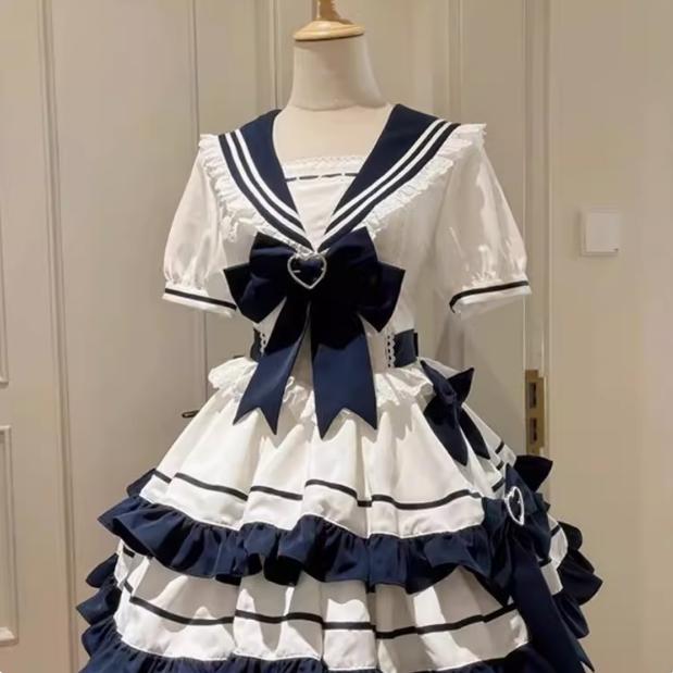 Navy Style Cake Dress