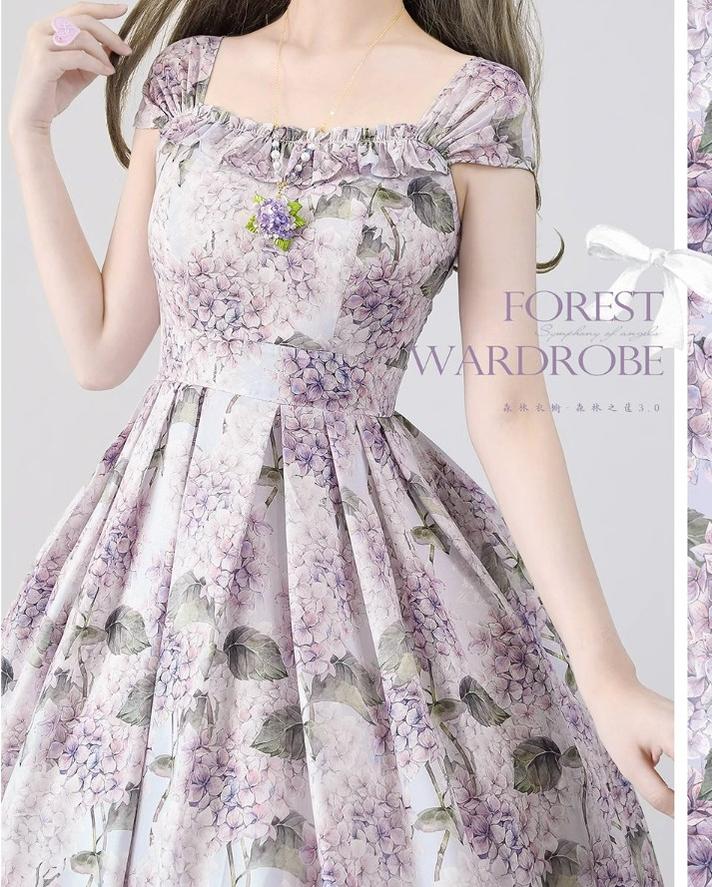Vintage Lolita JSK Dress Summer Thin Dress