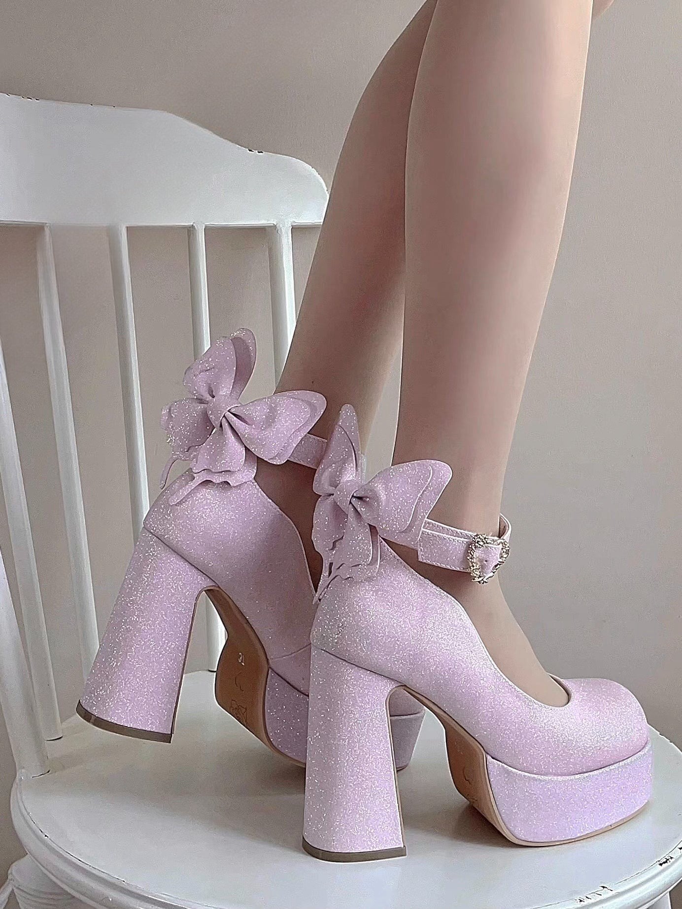Butterfly Bling High Heels