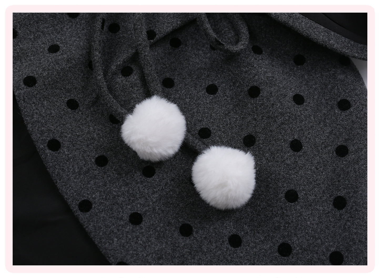 Gray cat doll bow tie suspender skirt