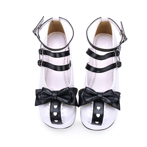 Round toe Lace Bowknot Sweet Lolita Shoes