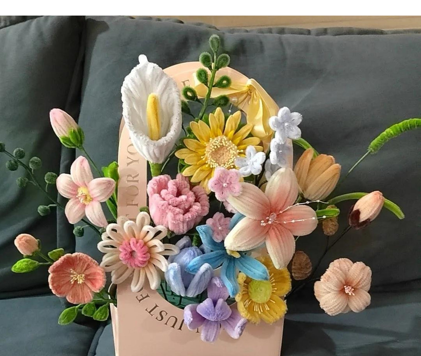 handmade Twisting stick flower gift box