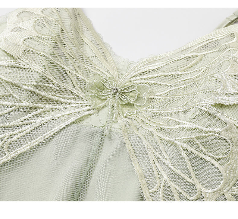 Butterfly Mesh Lace Nightgown