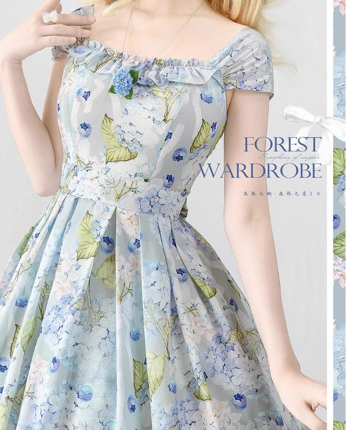 Vintage Lolita JSK Dress Summer Thin Dress