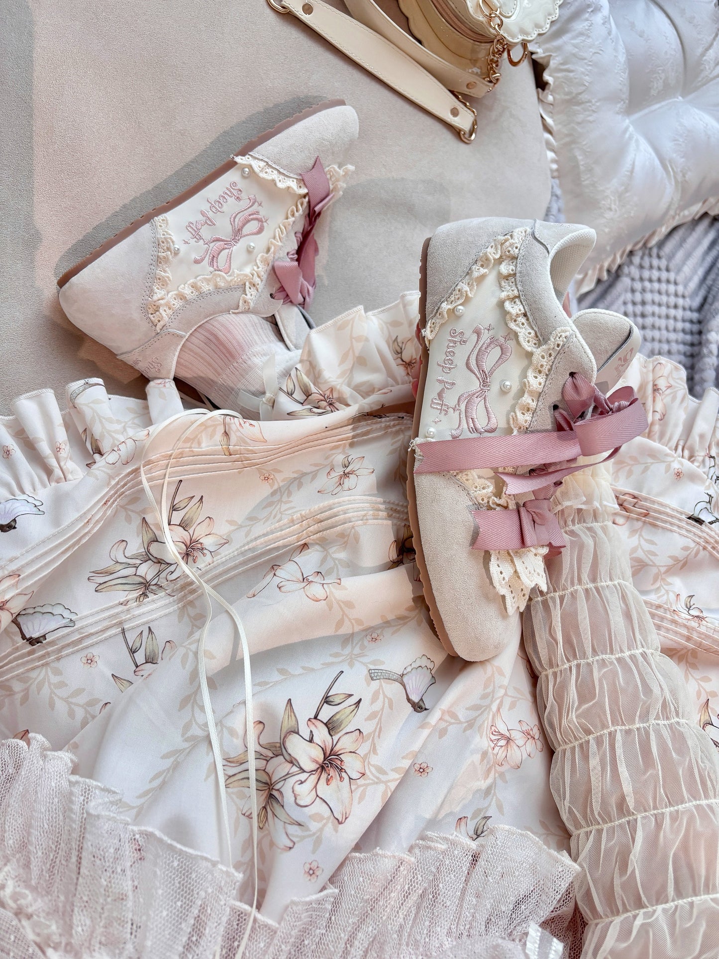 Lace Cake Ballet Sneakers