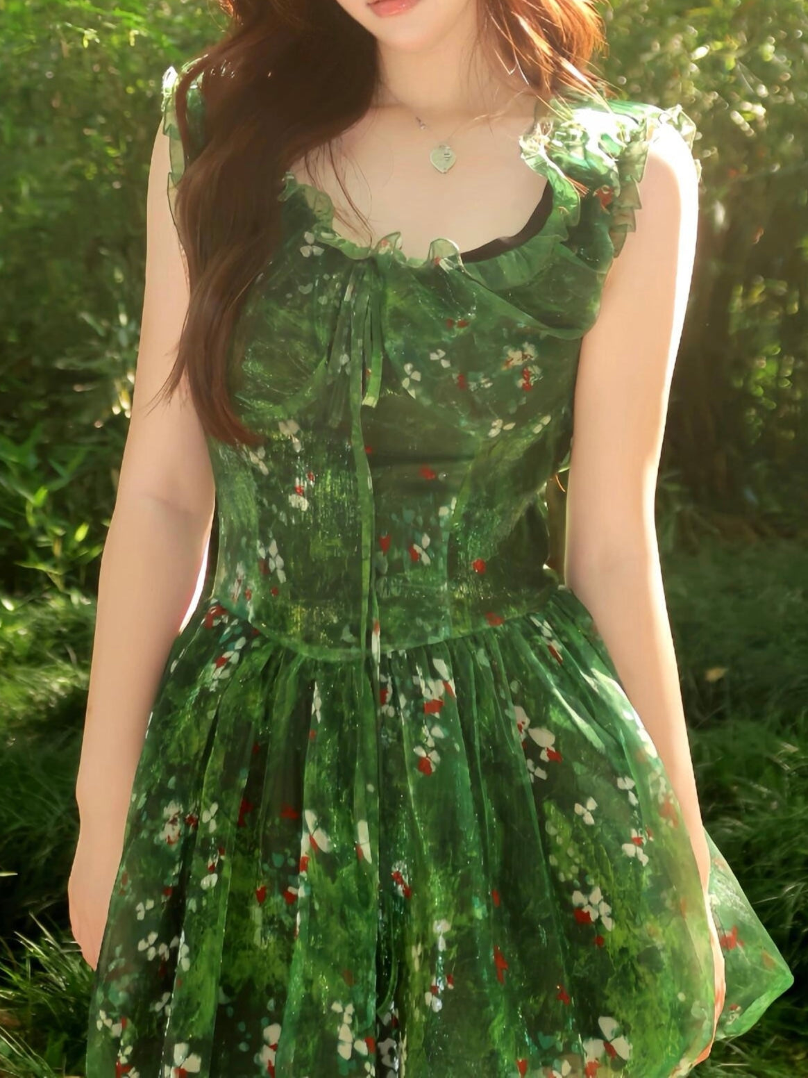 Forest Elf Chiffon Dress