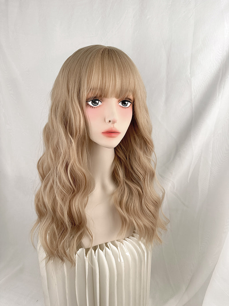 Doll Platinum Curly Long Wig