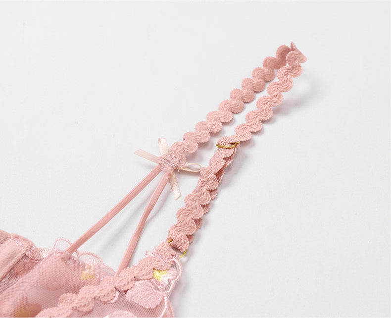 Romantic Lace Strap Nightgown