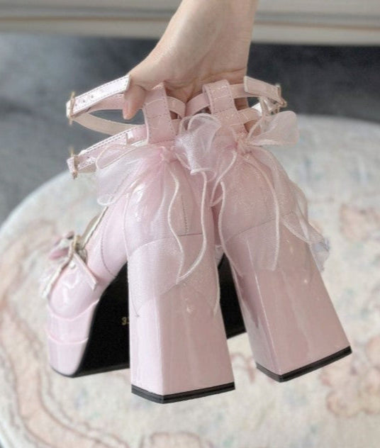 Bows Lolita Mary Jane Shoes