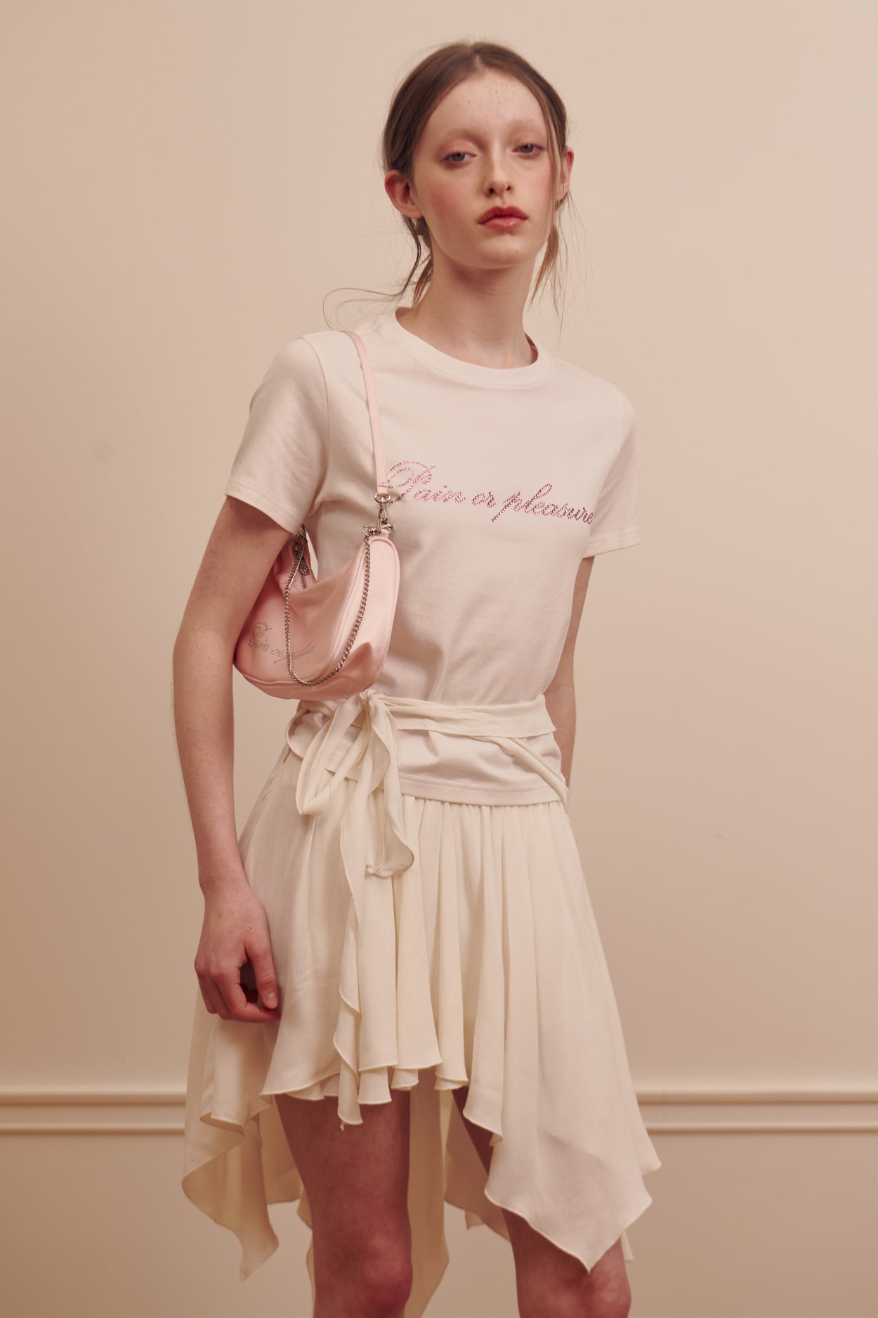 Ballet Strap Irregular Skirt