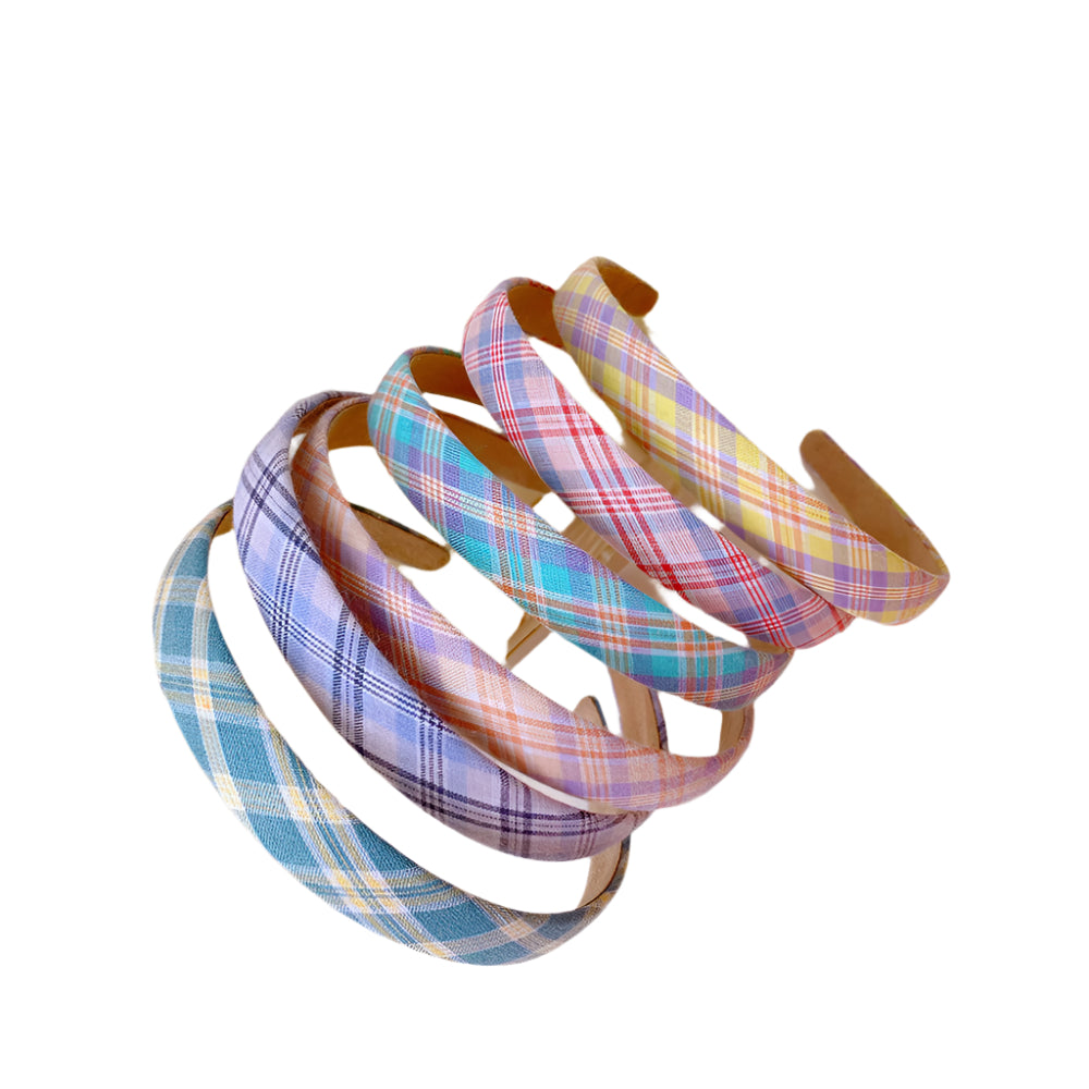 Preppy Retro Plaid Hairband