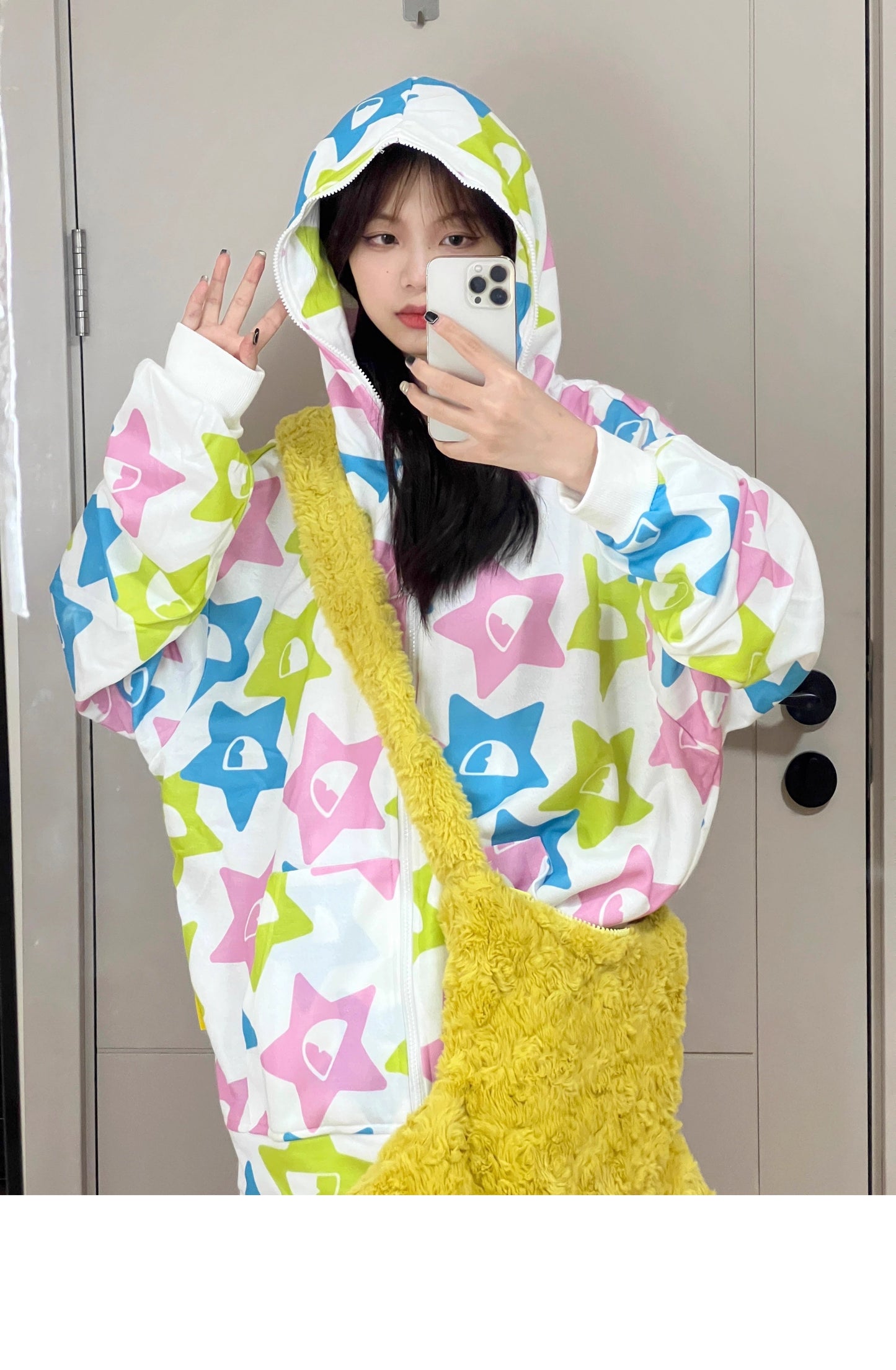 Y2K Star Shape Plush Bag