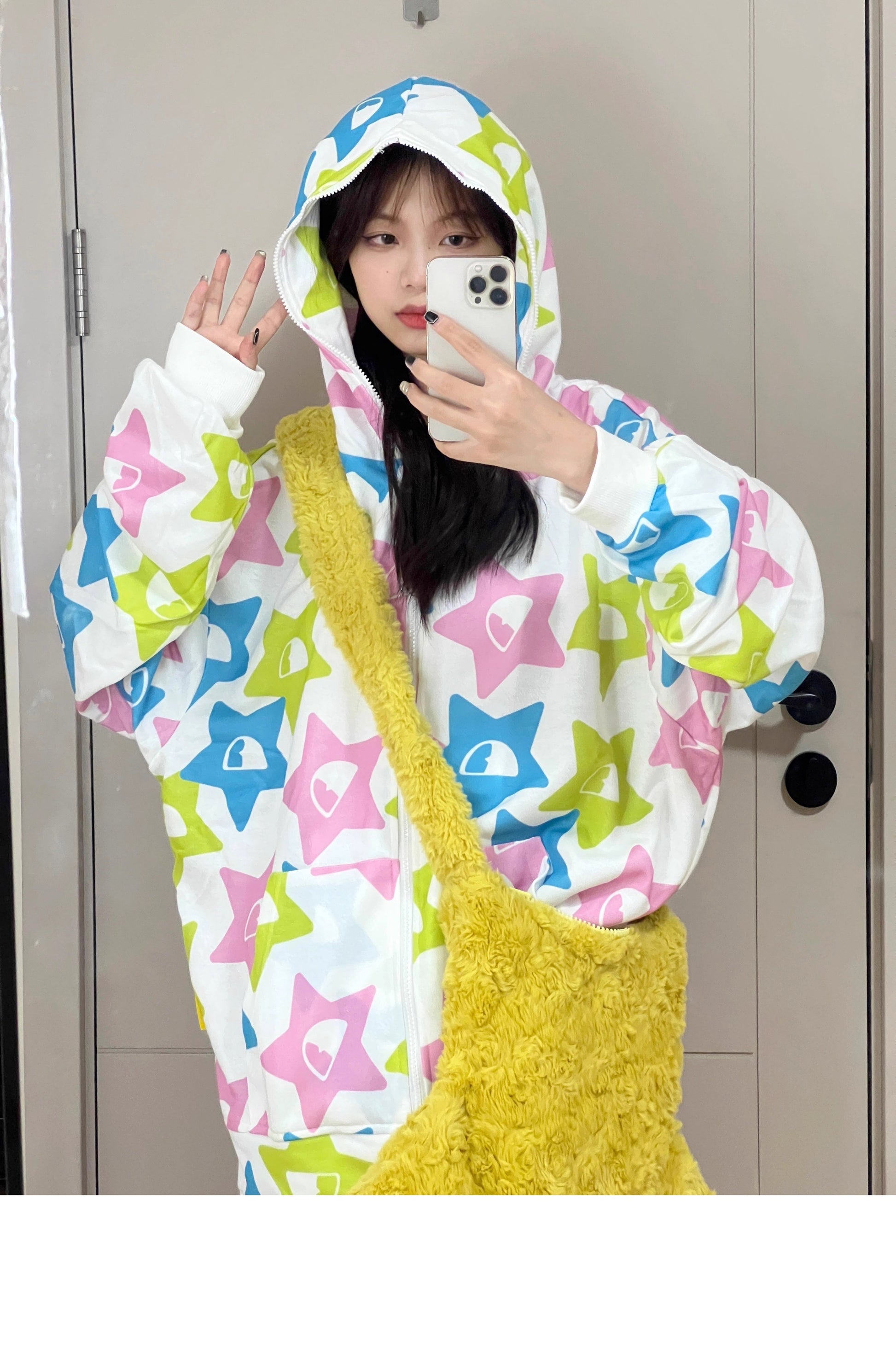Y2K Star Shape Plush Bag