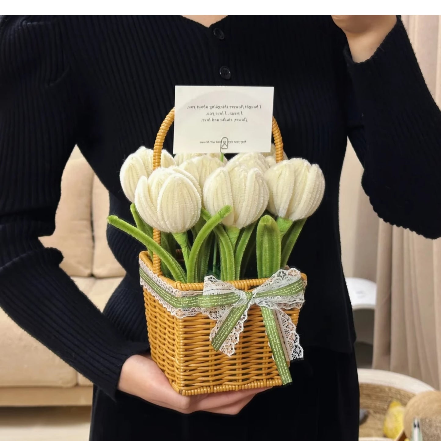 Diy Twist stick flower basket