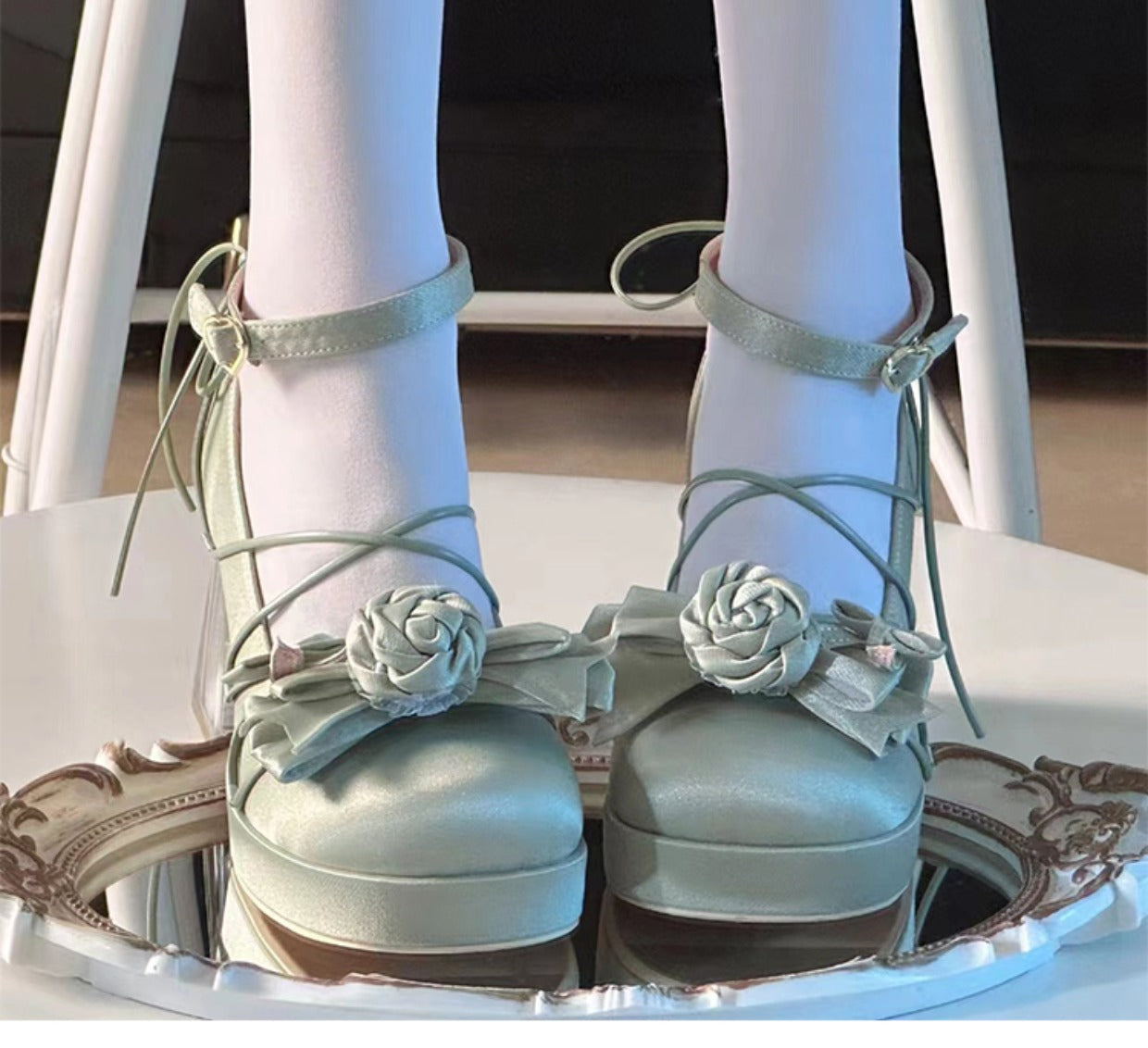 Bow Tie Glasshouse Lolita Shoes