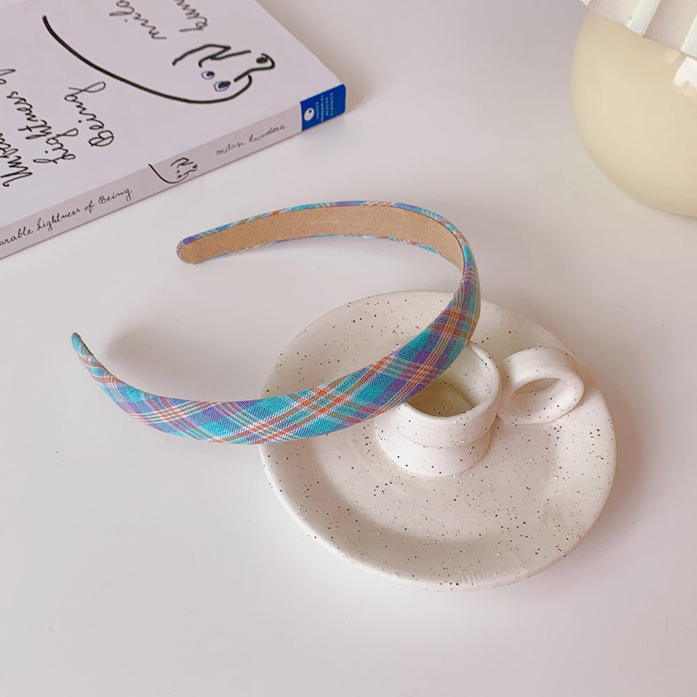 Preppy Retro Plaid Hairband