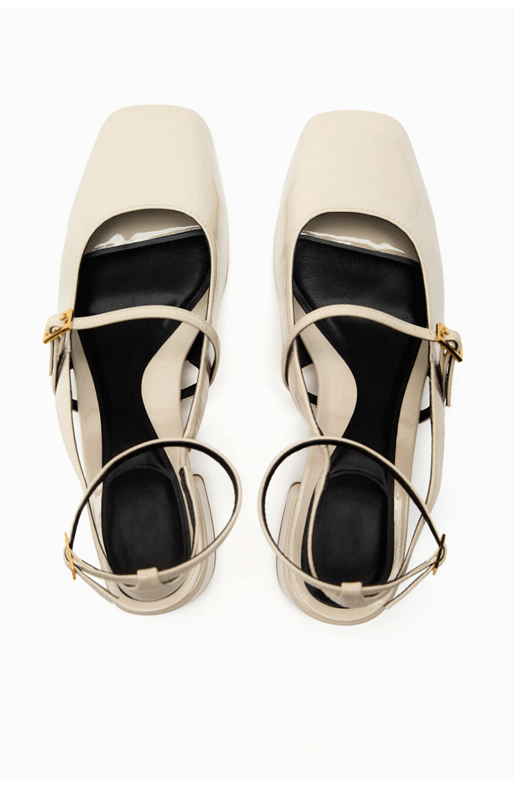 Preppy Buckle Strap Mary Jane Sandals