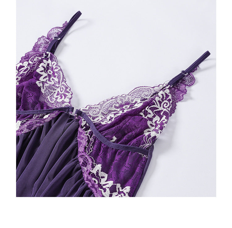 Purple Lace Pajamas