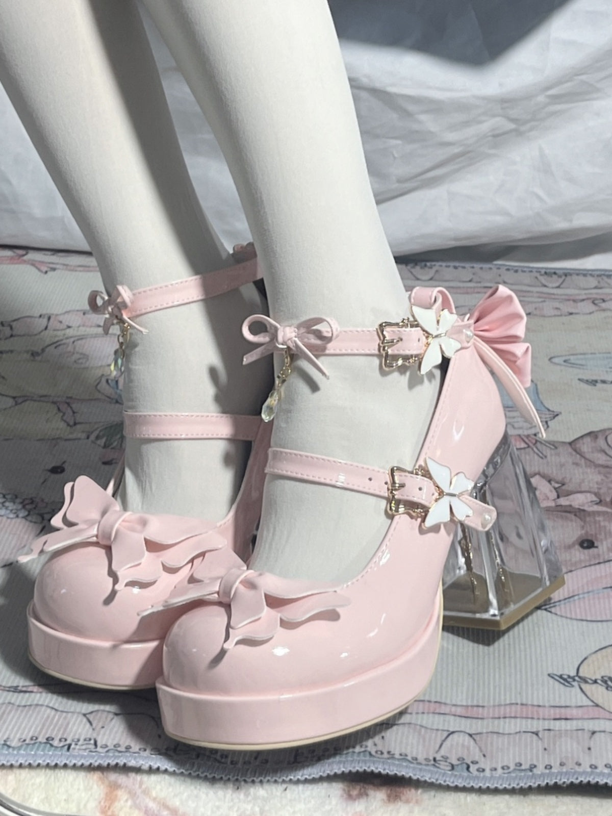 Princess Bows Mary Jane Leather Shoes