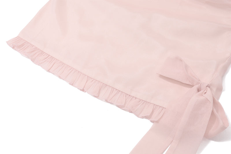 Coquette Irregular Mesh Suspender Dress