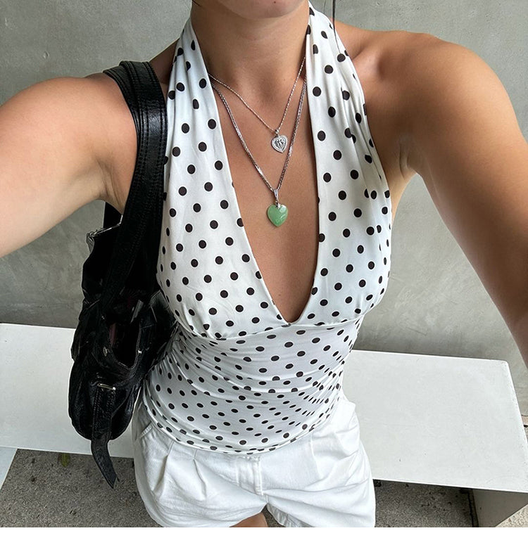 Vintage Polka Dot Tank Top