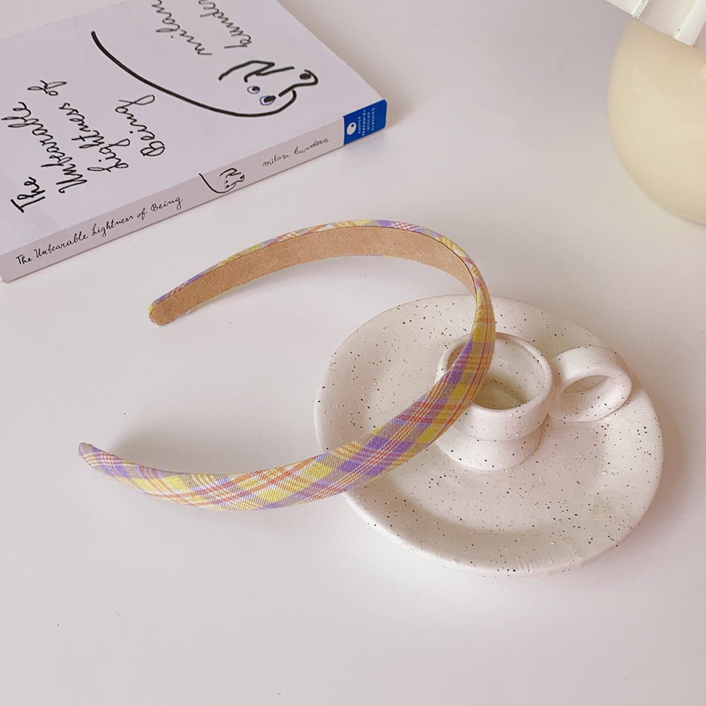 Preppy Retro Plaid Hairband