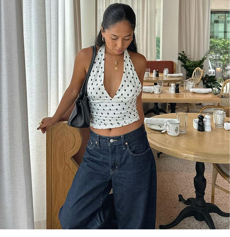 Vintage Polka Dot Tank Top