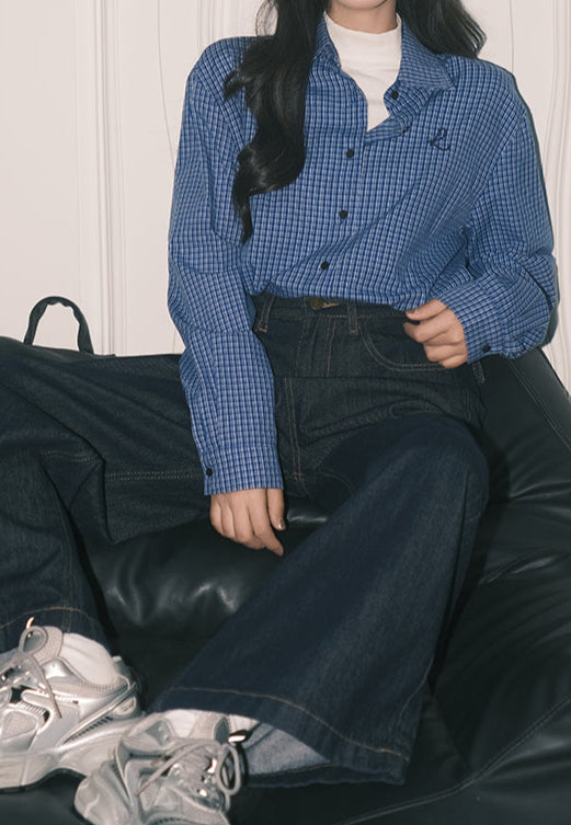 Retro Dark Blue Baggy Jeans