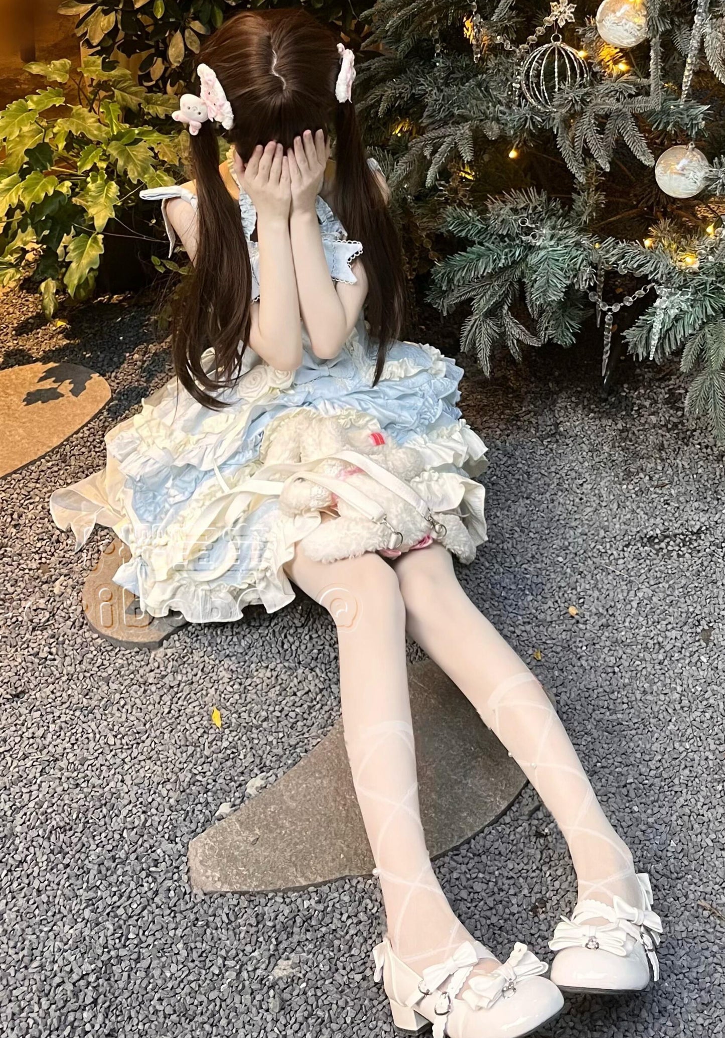 Heart Lolita Gothic Bows Dress
