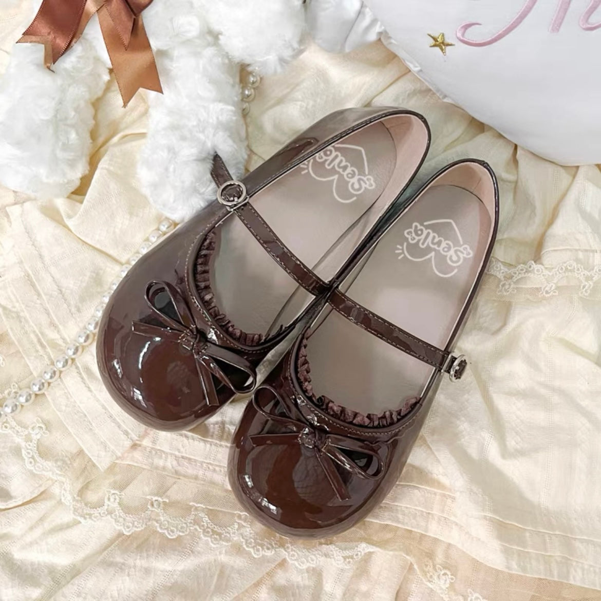 Miss Chiffon Flat Shoes