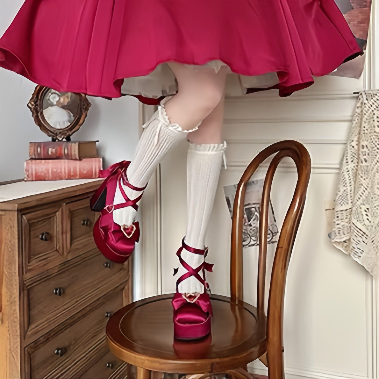 Mousse Heart High Heels