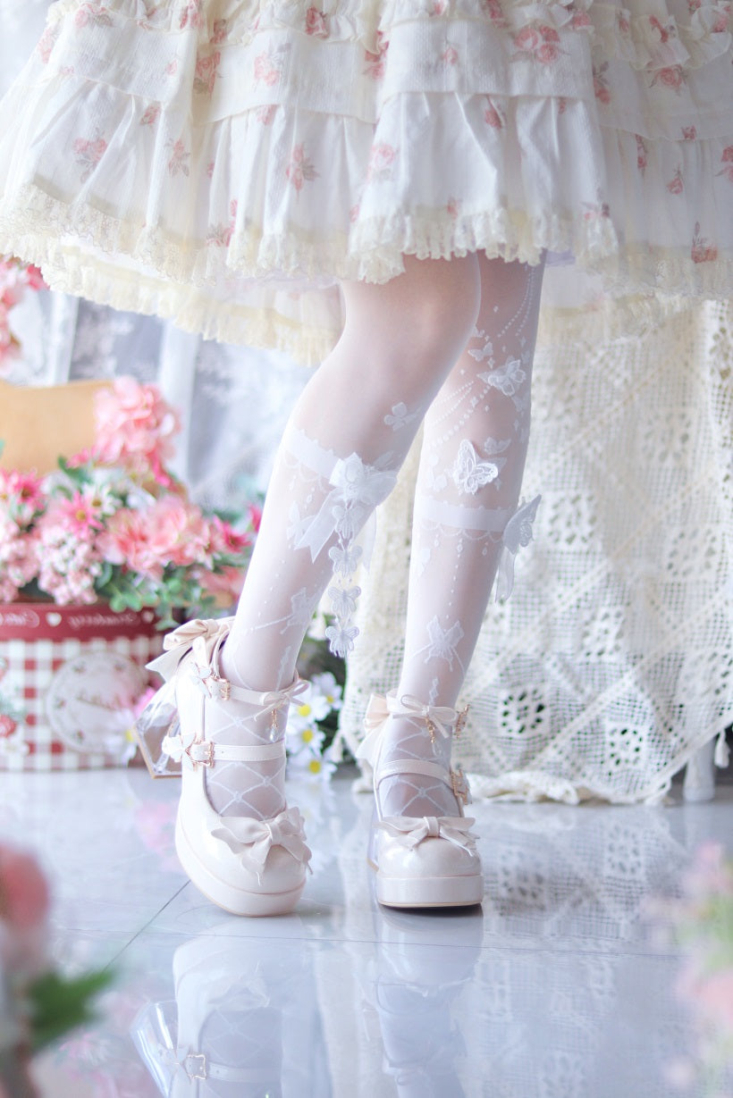 Princess Bows Mary Jane Leather Shoes