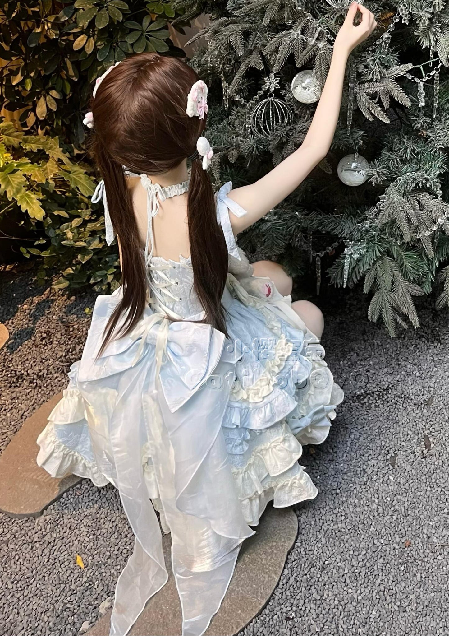 Heart Lolita Gothic Bows Dress