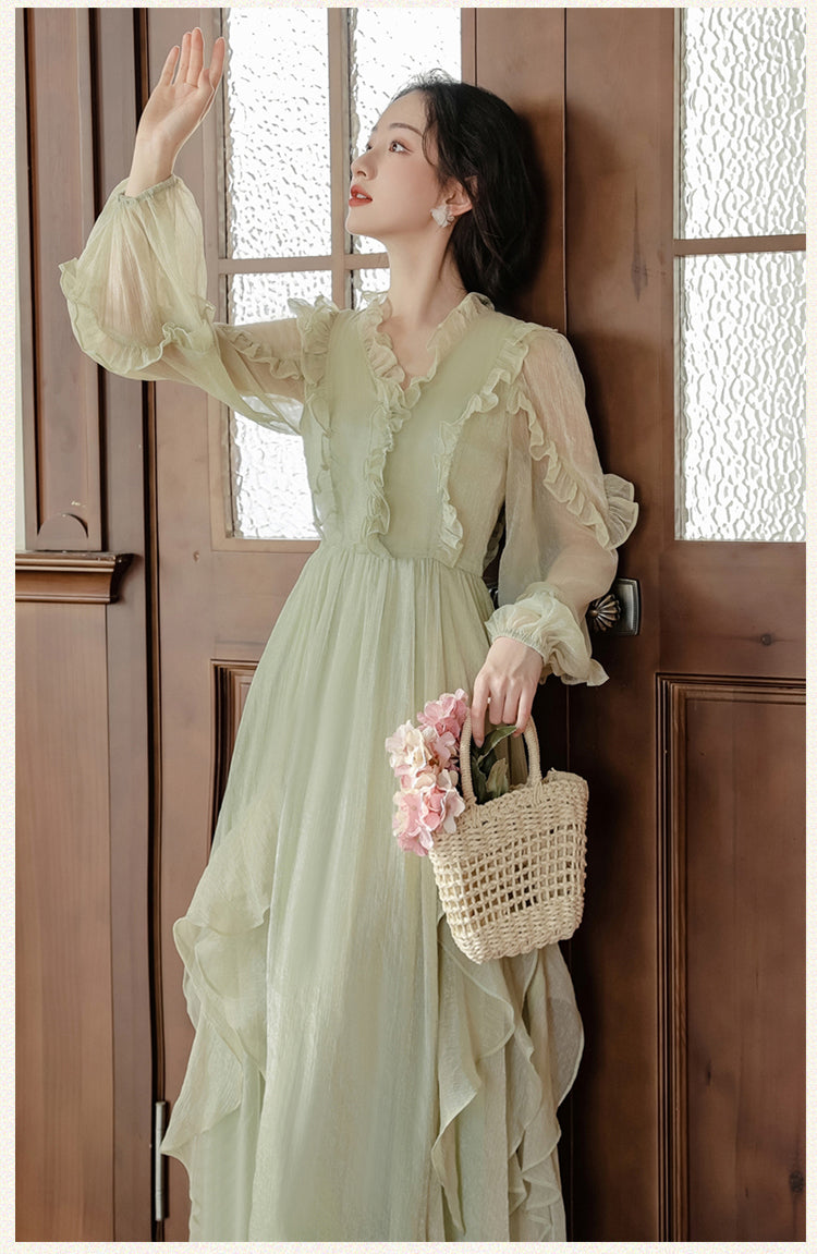 Forest Fairy Retro Mesh Dress