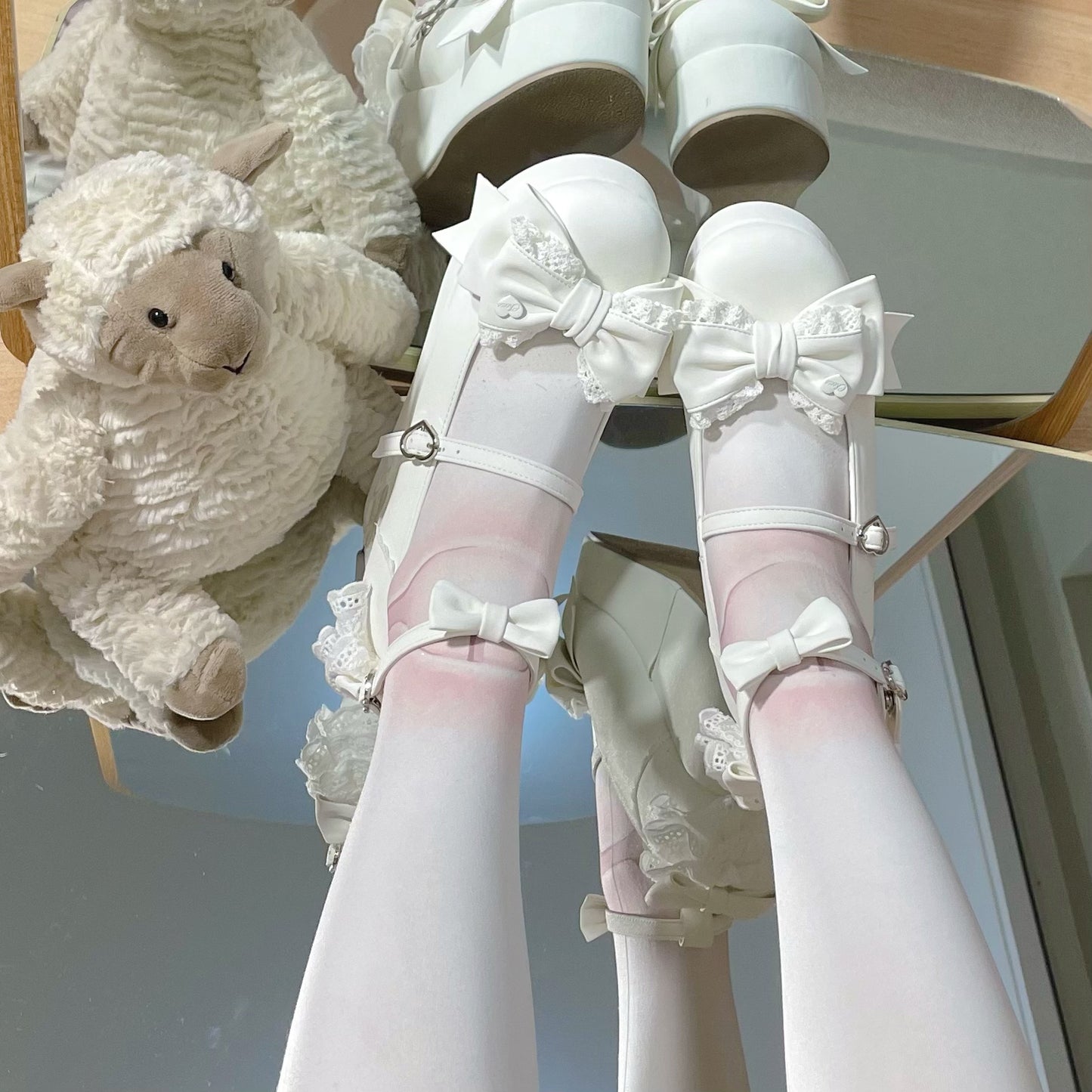 Bow Lolita Thick-soled Platform Shoes