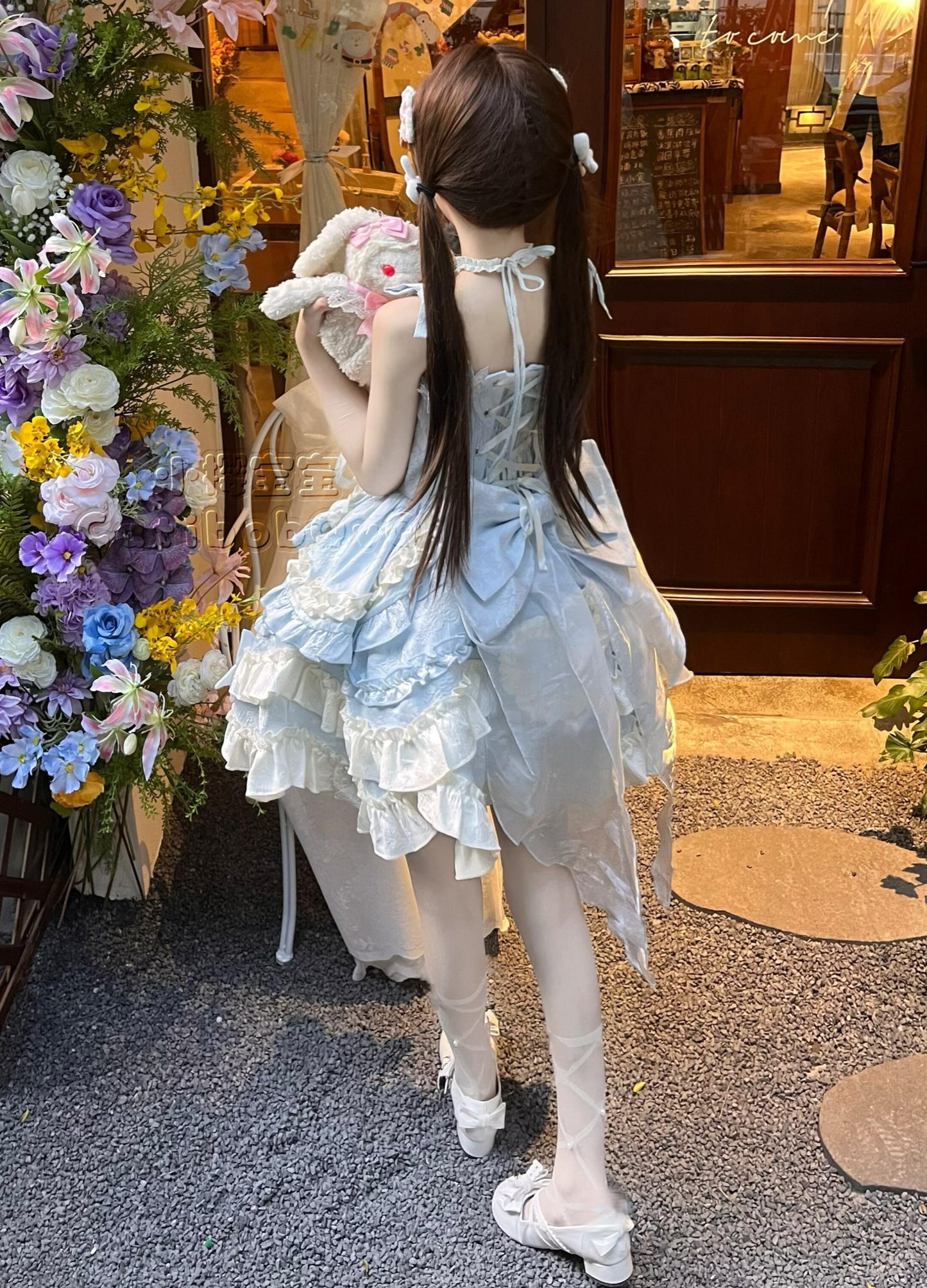 Heart Lolita Gothic Bows Dress
