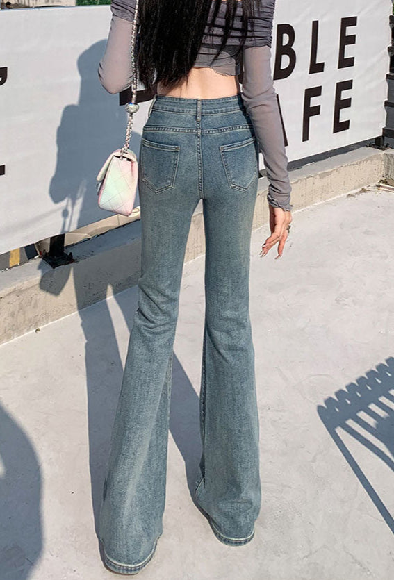 Coquette Diamond Stretch Flare Jeans
