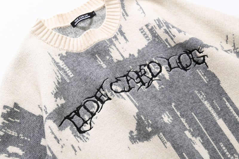 Grunge Street Round Neck Sweater
